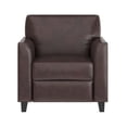 thumbnail image 5 of BizChair Hercules Diplomat Series LeatherSoft Upholstered Side Reception Chair, Brown, 5 of 10