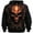 Orange, variant on Hpapadks Hoodie for Men Halloween Vintage Gothic Skeleton Print Hoodies Pullover with Front Pocket Drop Shoulder Sweatshirts for Men