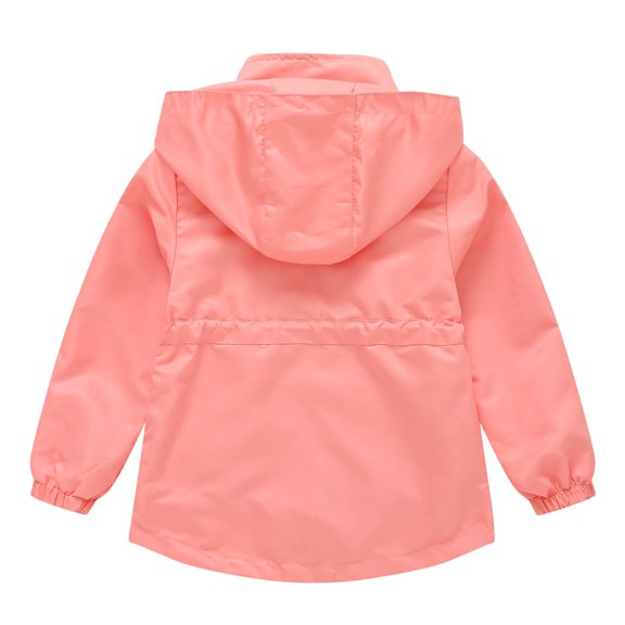 Aayomet Coats For Kids Girls Kids Unisex Coat Winter Black Jacket Faux Parka Casual Hooded Warm Trench Outwear Children Clothes for Girls,Watermelon Red 4-5 Years