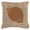Brown, variant on Shell Burlap and Orange Indoor & Outdoor Decorative Fabric Pillow - 18 x 18 in.