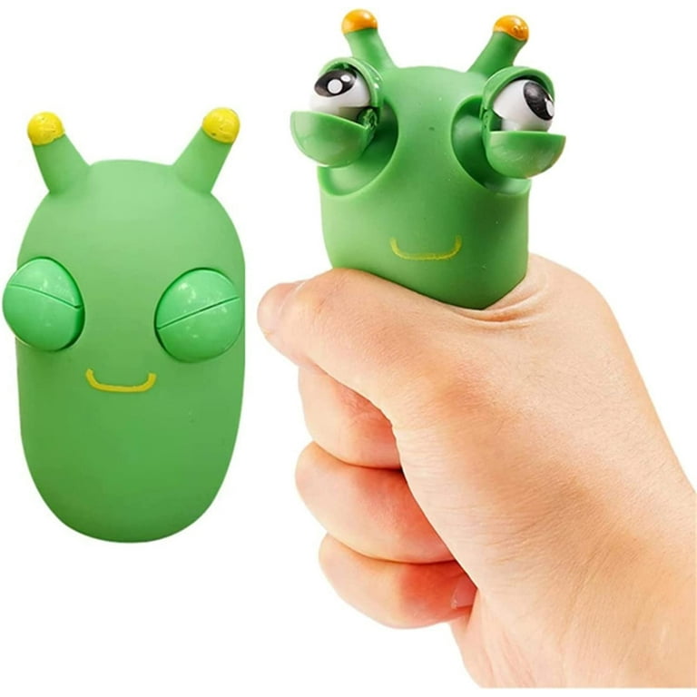 Acheter Grass Worm Pinch Toy Squishy Toy Green Eye Popping Worm Squeeze Toy  Stress Reliever Anti-stress Fidget Christmas Kids Party Gift