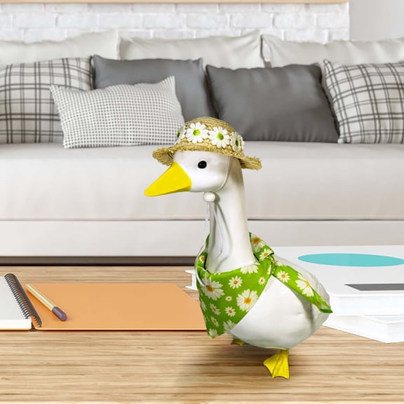 Spring Summer Porch Goose Outfits, 23 Inch Outdoor Yard Goose Statue Clothing, Holiday Porch Garden Decor Costume, Festive Decor for Home, Courtyard, Lawn, Patio and Holiday Celebrations