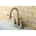 thumbnail image 2 of Kingston Brass KS2618ZL 4 in. Centerset Bathroom Faucet, Brushed Nickel, 2 of 4
