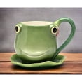 thumbnail image 2 of Ceramic Frog Cup and Saucer 8oz  or Friend, 2 of 4