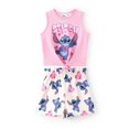 thumbnail image 1 of Set de ropa Disney Lilo & Stitch para niña pequeña, color rosa de 4 a 5 años, 1 of 5