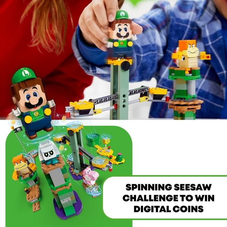 LEGO Super Mario Adventures with Luigi Starter Course 71387 Toy for Kids Interactive Figure and Buildable Game with Pink Yoshi Birthday Gift for