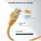 thumbnail image 4 of Cable Matters Cable Ethernet Cat 6 Sin Enganches De 10 Gbps, 14 Pies (Cable Cat 6, Cable Cat6, Cable De Internet, Cable De Red) En Amarillo, 4 of 5
