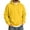 Yellow, variant on Delconic Mens Winter Casual Pullover Hoodie Long Sleeve Relaxed Fit Drawstring Hood Kangaroo Pocket Ribbed Cuffs Sweatshirt Beige L