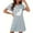 Light Blue, variant on Sakmal Comfy Moo Moos for Women Nightgown Short Black Sleep Dress Cat Print Short Sleeve Nightgowns for Women
