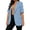 c01Blue, variant on LNWUY Womens Fashion Business Casual Open Front Blazers Lightweight Short Sleeve Work Office Suit Jackets with Pockets Gray S