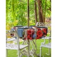 thumbnail image 3 of Fsddascl Independence Day Outdoor Tablecloth - 54 Inch Round Dining Table Cover, 4th of July Bird USA Flag Flower Bird Waterproof Outdoor Table Cloth with Umbrella Hole & Zipper for Picnic/Patio, 3 of 7