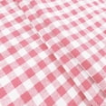 thumbnail image 6 of Wutalume Women's Checkered Straight Leg Pants - Elastic Waist Casual Trousers, Loose Fit Plaid Pattern for Daily Wear,Pink M, 6 of 6