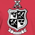 thumbnail image 3 of CafePress - Delta Chi Black And White Coat Of Arms T Shirt - Women's Traditional Fit Dark T-Shirt, 3 of 4