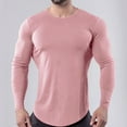 thumbnail image 4 of Qingpeng Slim Fit T-Shirts for Men Gym Workout Tee Shirt Tops Solid Sweatshirt for Men, 4 of 4