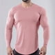 thumbnail image 3 of Camisas de Hombre, Blusas de Manga Larga Con Cuello Redondo, Nueva Camiseta de Fitness de Color Sólido de Otoño, Camiseta de Fondo, Top Odeerbi ODB-4, 3 of 3