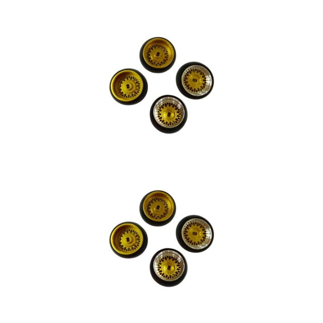Baohd 1/2/3/5 RC Wheel Rim Tires Reliable and High-Performance for Wltoys K969 K989 P929 128 Scale Buggy Hobby Yellow 2PCS