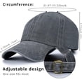 thumbnail image 4 of Stcylzfu 3pcs Vintage Washed Baseball Cap - Distressed Retro Dad Hat for Streetwear & Daily Outfits | Adjustable Unisex Fit, 4 of 6