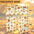 thumbnail image 6 of Fall Kitchen Curtains Pumpkin Curtain for Dining Room Tier Curtains Farmhouse Rod Pocket Window Drapes Set of 3 Curtains for Kitchen Decor, 6 of 6