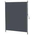 thumbnail image 1 of Outsunny Auvent de Patio Rétractable 7 Pieds x 10 Pieds, Écran d'Intimité Extérieur, Gris, 1 of 10