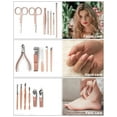 thumbnail image 4 of Pedicure Kit,18Pcs Nail Clipper Set,Nail Clipper Kit for Adult,MoHern Finger Nail Clippers Set,Women Manicure Set, 4 of 6