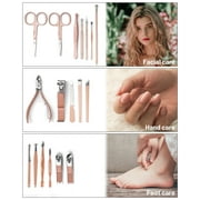 Pedicure Kit,18Pcs Nail Clipper Set,Nail Clipper Kit for Adult,MoHern Finger Nail Clippers Set,Women Manicure Set