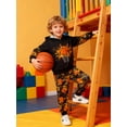 thumbnail image 5 of Lanbubble Toddler Boys 3D Printed Pullover Sweatsuit Outfit 2 Piece Hoodie Sweatshirt and Jogger Pants Set for Ages 2-6T, 5 of 9