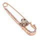 thumbnail image 4 of Broche de cristal con diamantes de imitación, Pin de seguridad para fiesta de boda, moda multiusos Yuyangstore Broche de seguridad, 4 of 7