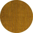 thumbnail image 1 of Ahgly Company Indoor Round Abstract Yellow Modern Area Rugs, 7' Round, 1 of 4
