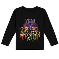 Children's The Legend of Zelda Soft Cotton Long Sleeve T-shirt: Stylish Print for Cooler Days