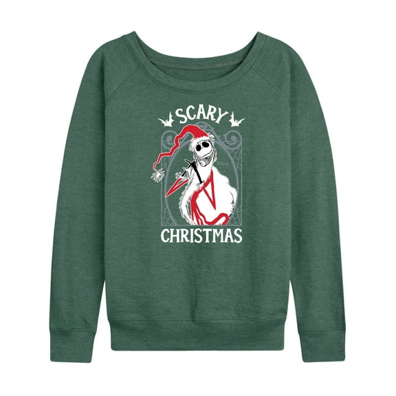 The Nightmare Before Christmas - Jack Scary Christmas - Women's Lightweight French Terry Long Sleeve Shirt