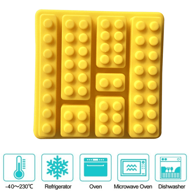  2Pack Building Brick Ice Tray or Candy Chocolate Mold for Lego  Lovers! (Red): Home & Kitchen