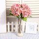 thumbnail image 2 of Ramo de flores de hortensias artificiales, flores de seda, boda, fiesta nupcial, decoración del hogar (rosa claro), 2 of 2