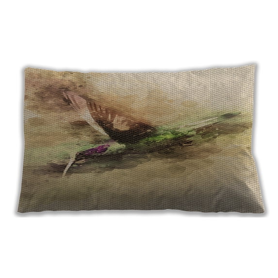 Ahgly Company Outdoor Rectangular Contemporary Lumbar Throw Pillow, 13 inch by 19 inch