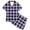 p-74Light Purple286, variant on CAIVO 2 Piece Pajama Sets Kids Girls Flower Printed Short Sleeve Lapel Button Down Shirts Tops With Shorts Sleepwear Nightwear