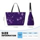 thumbnail image 4 of Fotbe Crystal Purple Snowflake Bolsa de Viaje para Playa - Resistente al Agua, Bolsa Tote de Gran Capacidad y Ligera con 7 Bolsillos para Mujeres y Hombres, 4 of 7