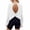 White, variant on Admvng Womens Tops Open Back Yoga Long Sleeve Cross Wrap Workout Gym Shirts with Thumb Holes