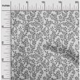 thumbnail image 2 of oneOone Cotton Poplin Light Gray Fabric Floral Sewing Material Print Fabric By The Yard 42 Inch Wide, 2 of 5