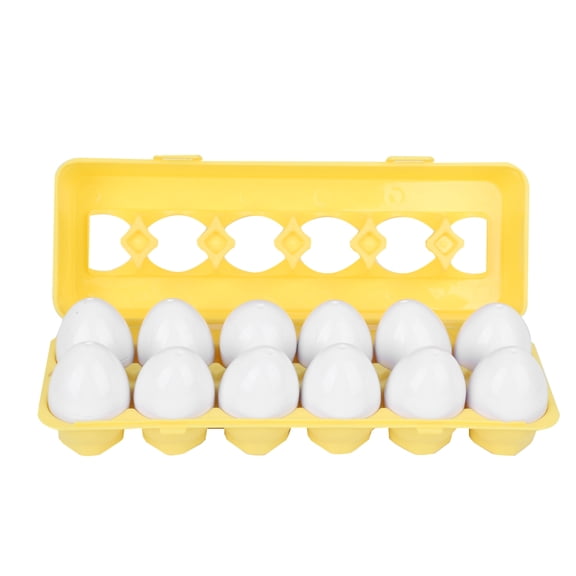 Juguete de huevos a juego, 12 piezas de juguete de huevos a juego, juguete de aprendizaje para niños, construido para durar