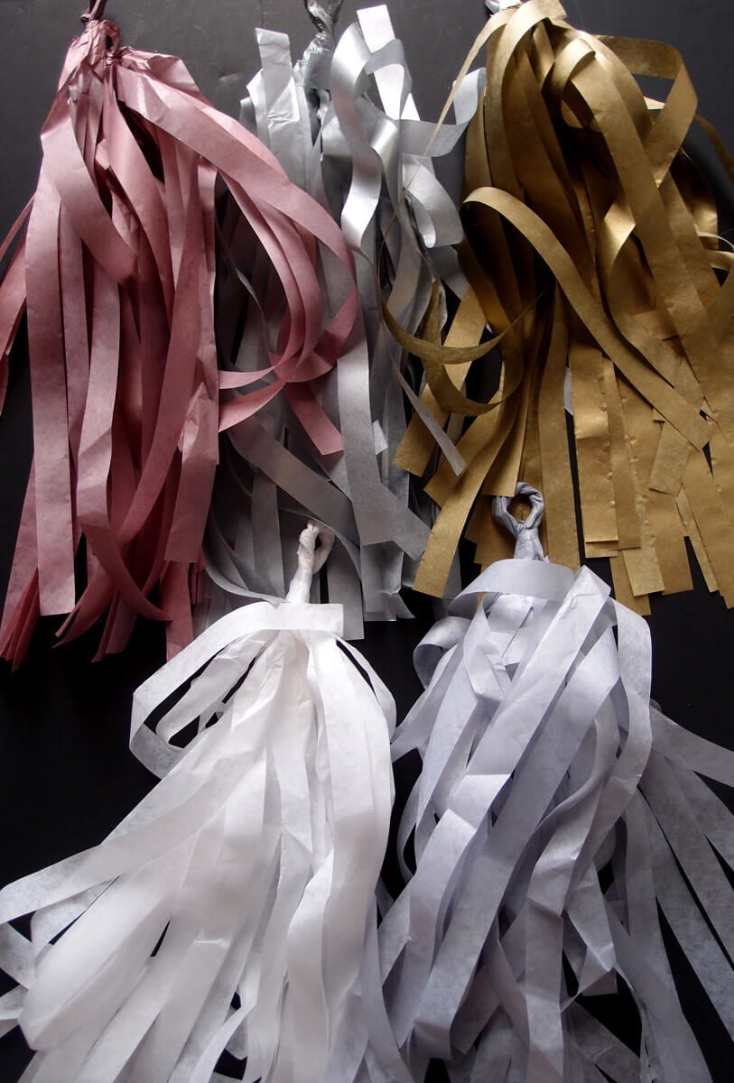 grey tassel garland