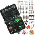 thumbnail image 6 of 188Pcs Fishing Accessories Set with Tackle Box Including Plier Jig Hooks Sinker Weight Swivels Snaps Sinker Slides, 6 of 8