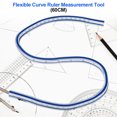 thumbnail image 1 of TOPINCN Flexible Curve Ruler Measurement Tool for Drawing Painting Graphics and Garment Design, Measuring Ruler, Flexible Curve Ruler, 1 of 3