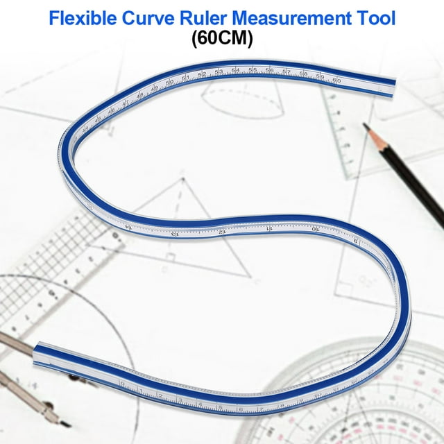 TOPINCN Flexible Curve Ruler Measurement Tool for Drawing Painting Graphics and Garment Design, Measuring Ruler, Flexible Curve Ruler