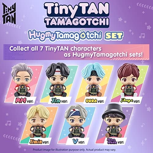 Figura de vinilo Tamagotchi TinyTan HugMyTamagotchi Suga ver.