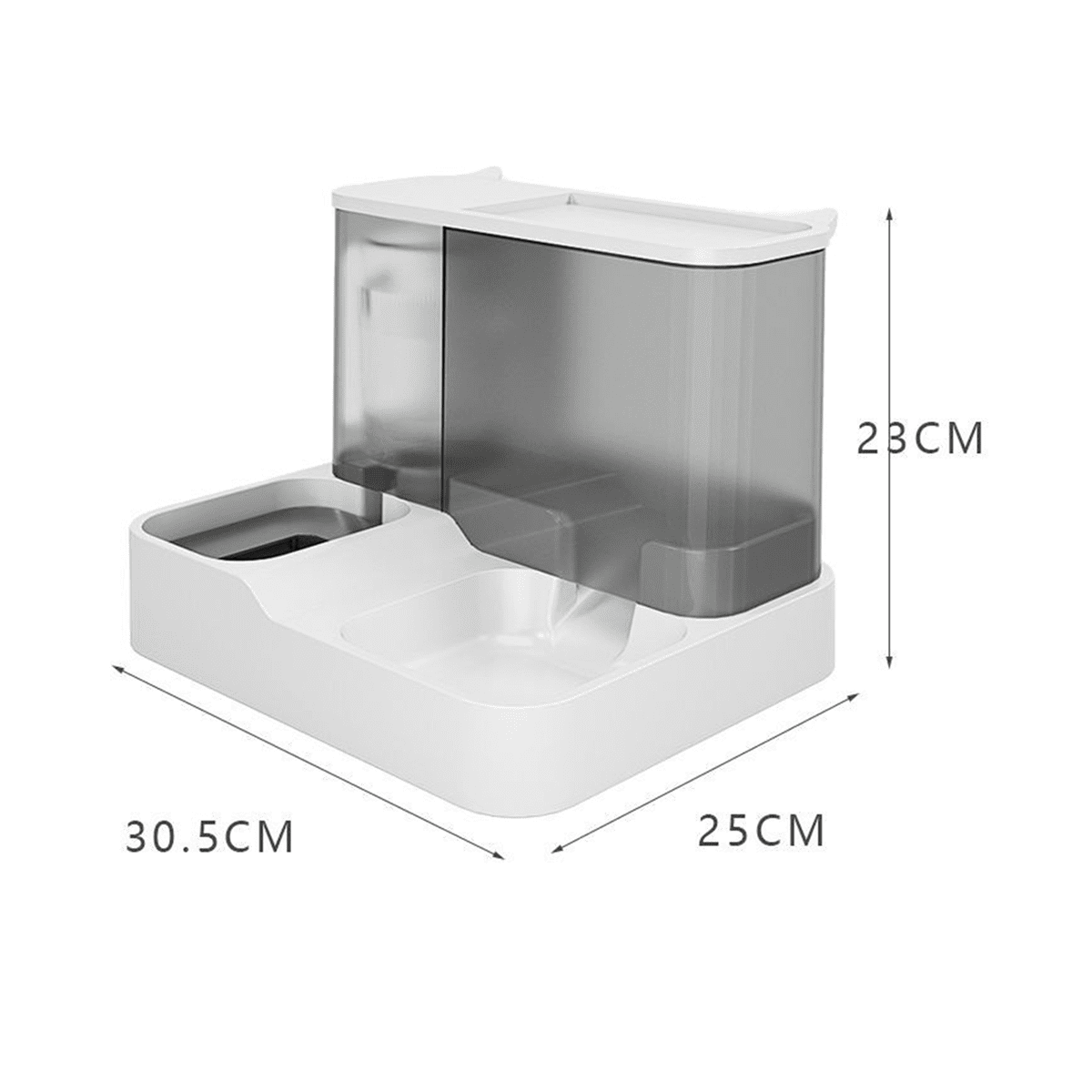 Automatic Pet Feeder, 2-in-1 Food and Water Bowl Set, Automatic Water Fountain and Food Dispenser