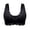 Black, variant on Women's Front Closure Underwire T-Back Full Figure Plus Size Unlined Seamless Bra Purple XXXL