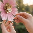 thumbnail image 4 of Metal Flower Wall Art, Outdoor Metal Wall Art, 12 in Diameter, Pink Gold Accent, Patio Wall Decor, 2026 Decorations, 1 Pc, 4 of 6