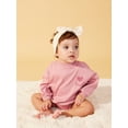 thumbnail image 6 of Little Star Organic Baby Girl 2Pk Sweatshirt Rompers, Size Newborn-12M, 6 of 14