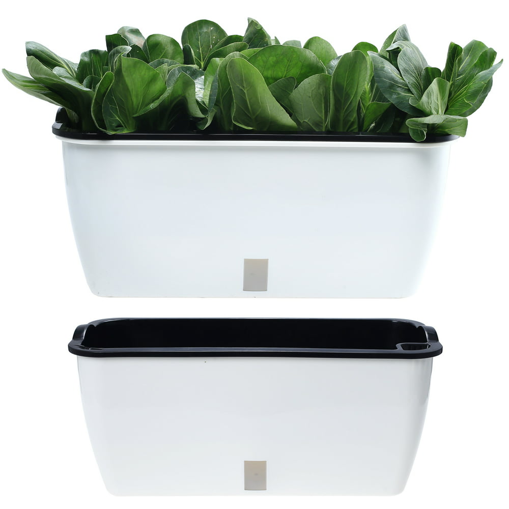 2 Packs Extra-large Self Watering Planters for Vegetables Indoor Window