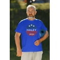 thumbnail image 4 of Election 2024 Nikki Haley Patriotic Vintage Sunset 2024 Mens T Shirt, 4 of 5