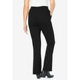 thumbnail image 2 of Woman Within Plus Size Tall Stretch Ponte Knit Pull-On Bootcut Pants, 2 of 6